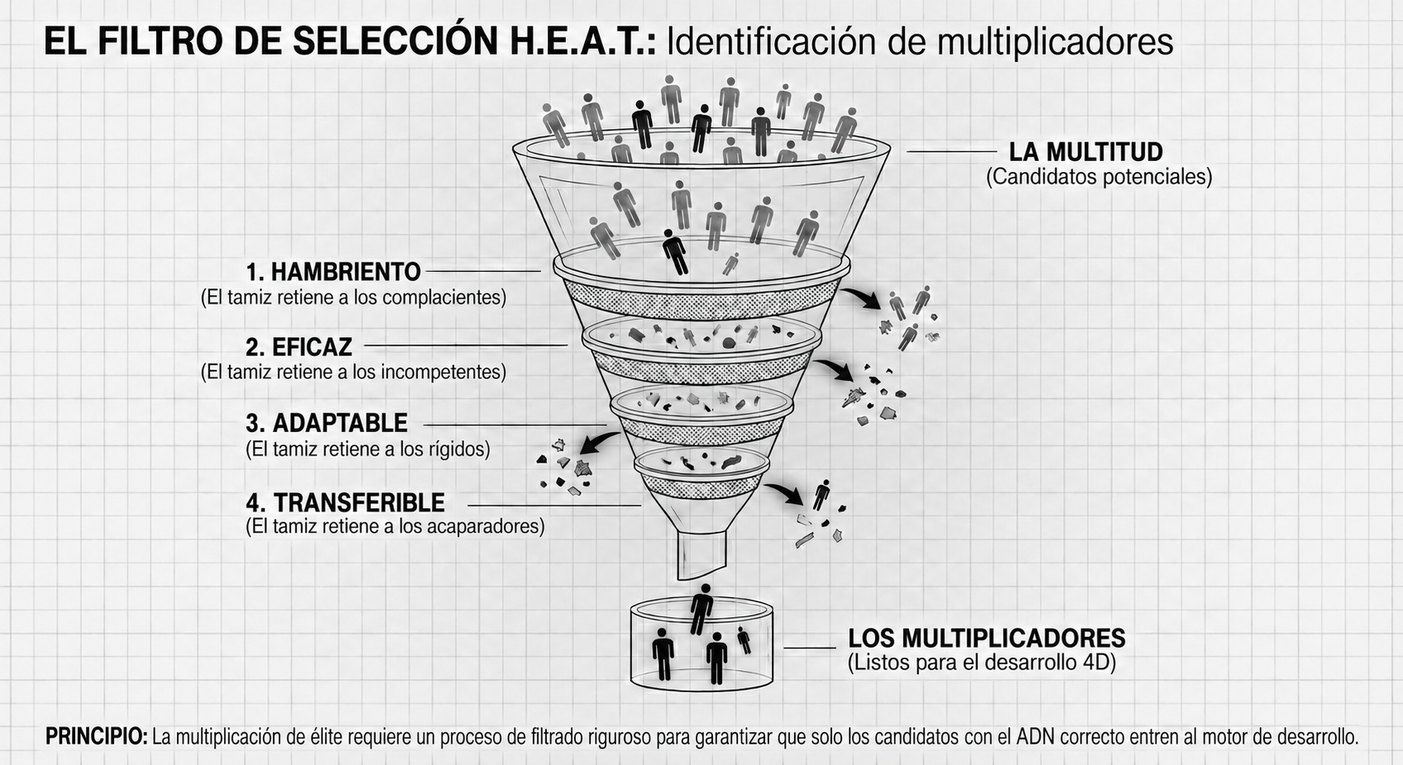El filtro de selección H.E.A.T.: identificación de multiplicadores